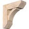 Ekena Millwork Thorton Slat Smooth Bracket w/ Offset Brace, Douglas Fir, 7 1/2"W x 22"D x 22"H BKT0806X22X22THR06SDF - alternate 1